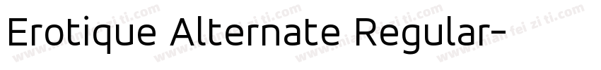 Erotique Alternate Regular字体转换
